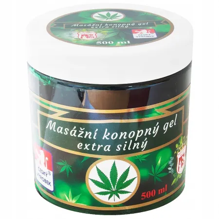 Putorius Żel konopny do masażu 500 ml bardzo mocny kamfora eukaliptus